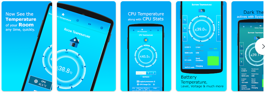 Raumtemperatur-Thermometer-App
